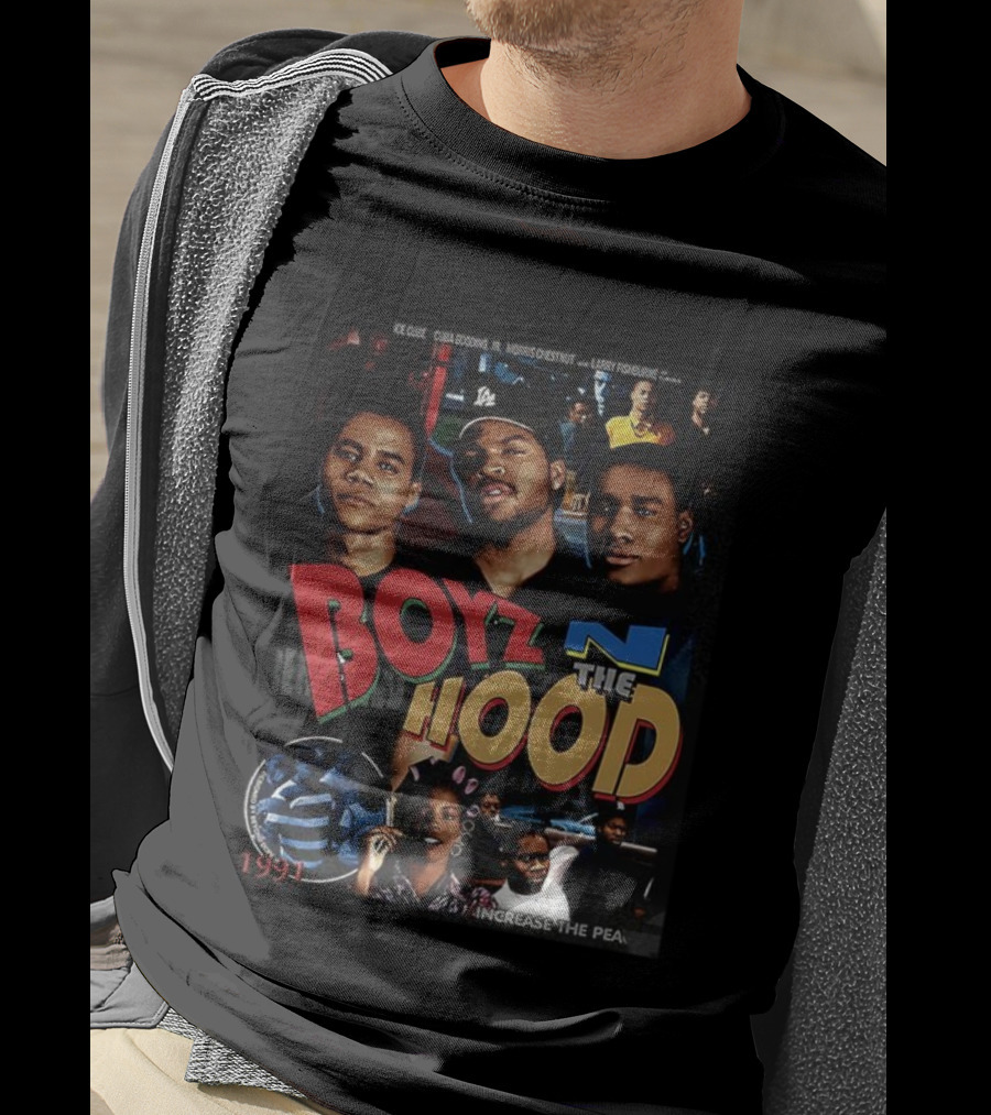 Boyz N The Hood 1991 Ice Cube Cuba Gooding Jr Morris Chestnut Larry Fishburne Retro Increase The Peace T-Shirt