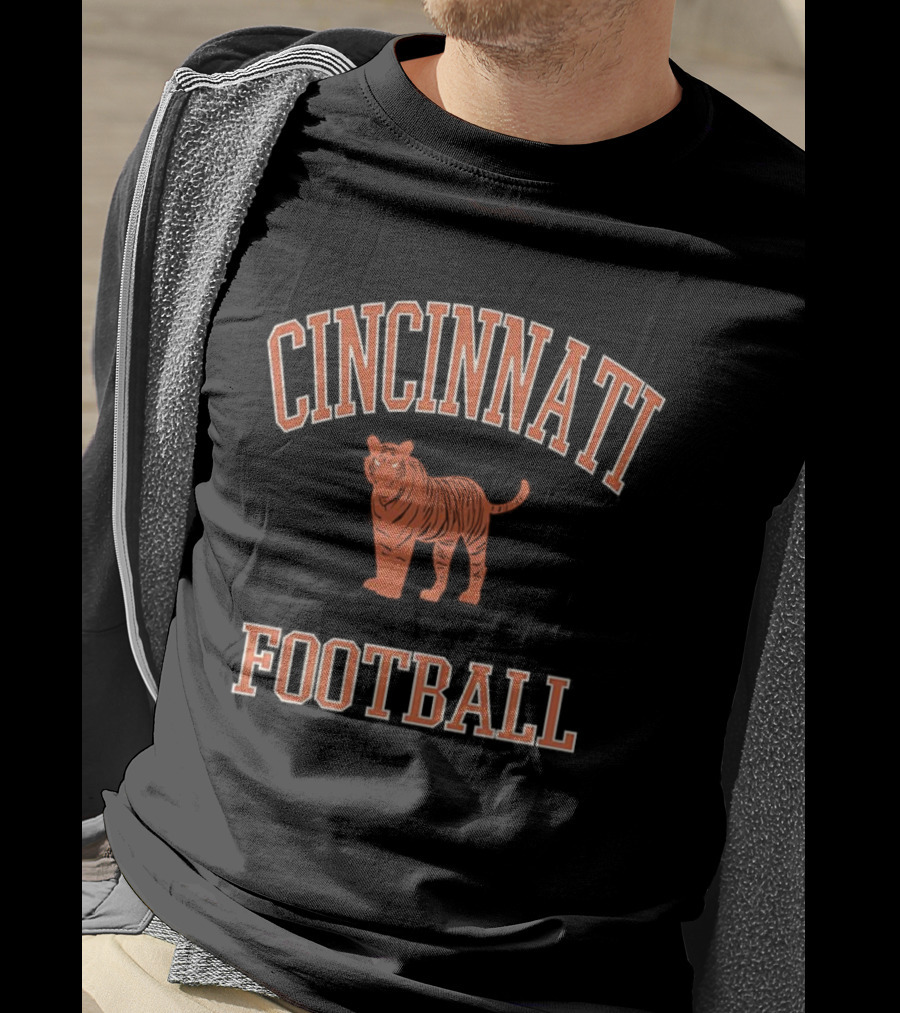 Cincinnati Football Tiger Mascot T-Shirt