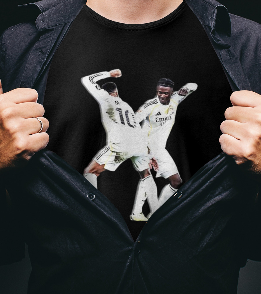 Kylian Mbappé Eduardo Camavinga Real Madrid Celebration T-Shirt