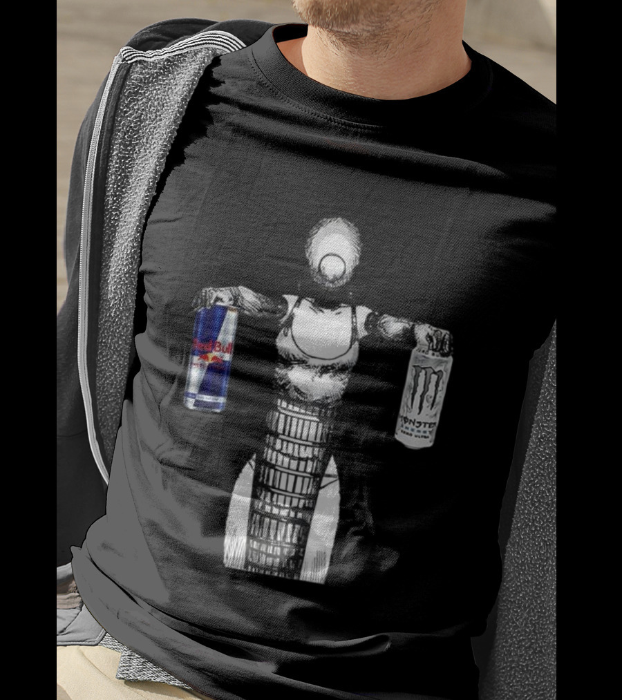 Reze Chainsaw Man Holding Red Bull And Monster Energy T-Shirt