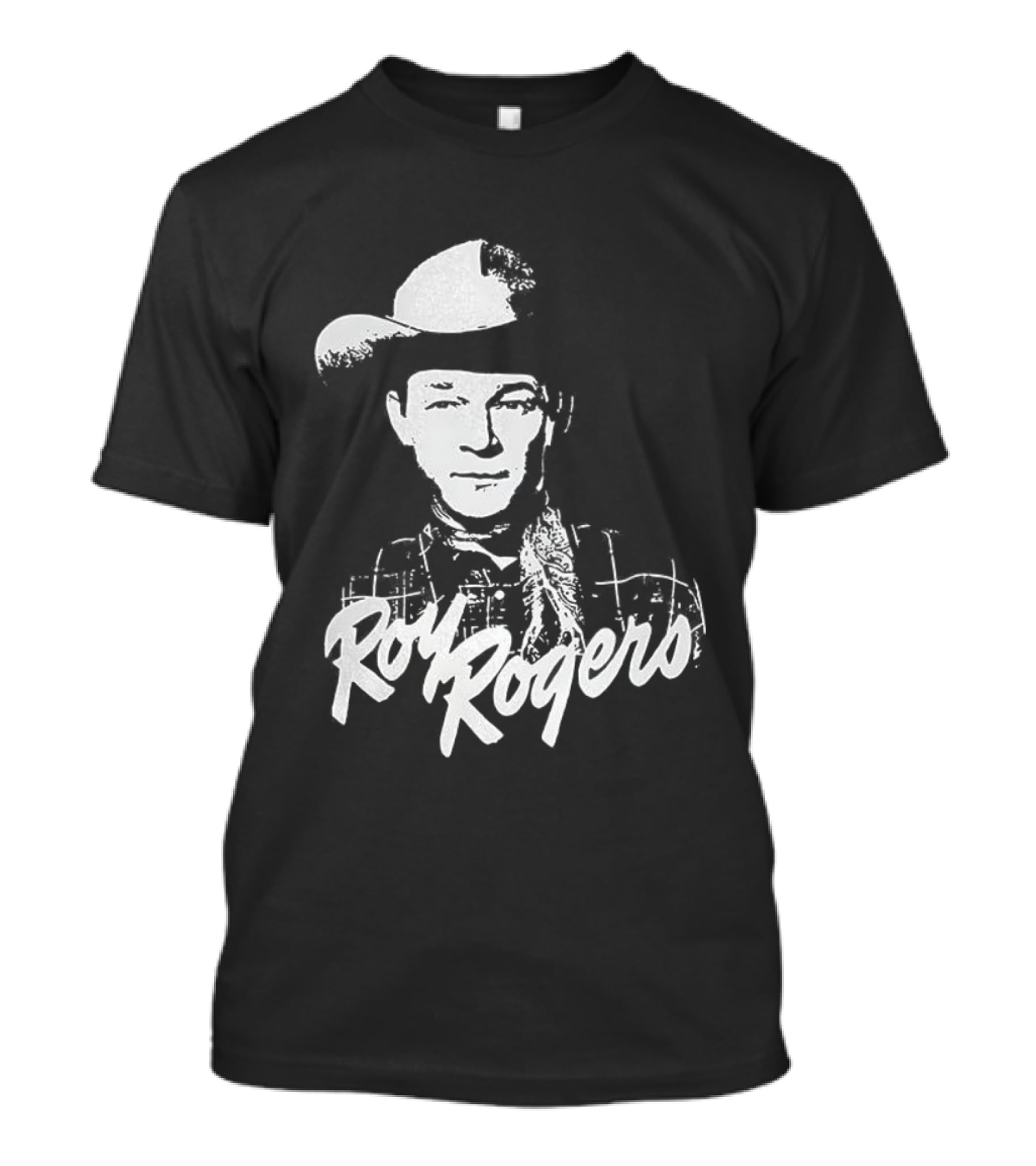 Roy Rogers King Of The Cowboys Retro Style Hat And Checkered T-Shirt