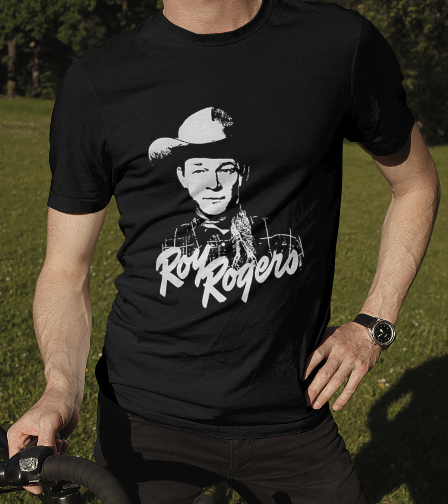 Roy Rogers King Of The Cowboys Retro Style Hat And Checkered T-Shirt