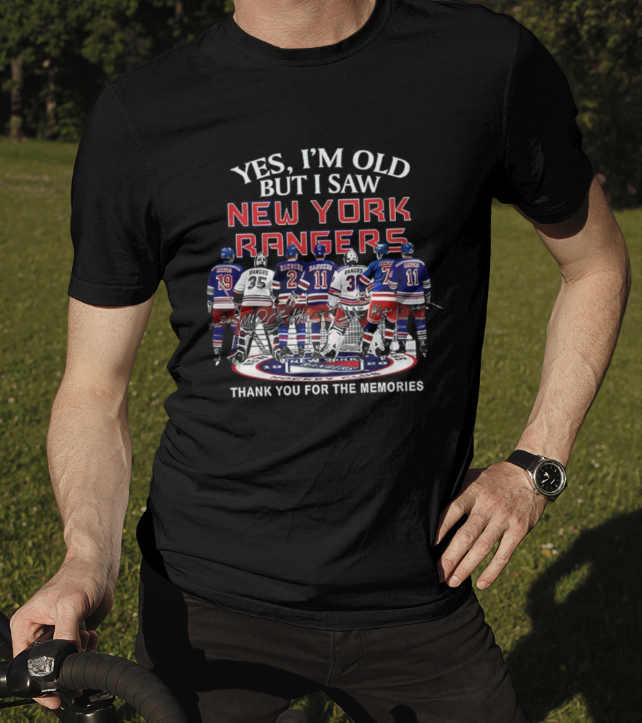 Yes I’m Old But I Saw New York Rangers Thank You For The Memories T-Shirt