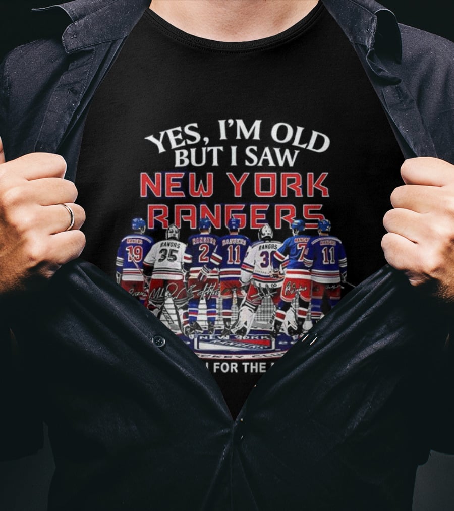 Yes I’m Old But I Saw New York Rangers Thank You For The Memories T-Shirt