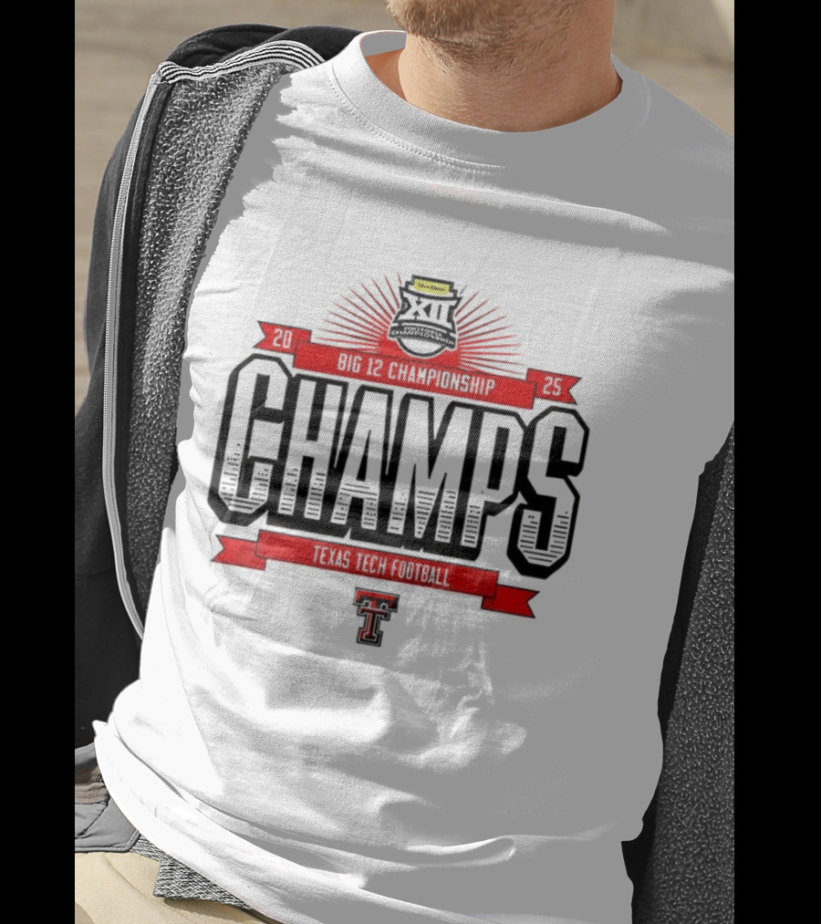 Texas Tech Red Raiders Champs 2025 Big 12 Football Champions T-Shirt