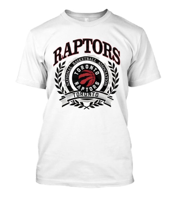 Toronto Raptors NBA Laurel Wreath Frame Retro T-Shirt
