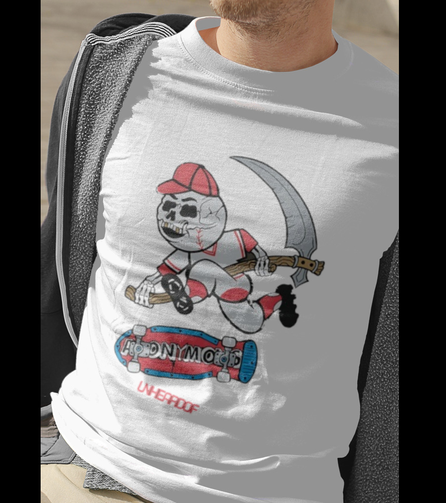 Unheardof Andymac Reaper Skater Baseball T-Shirt