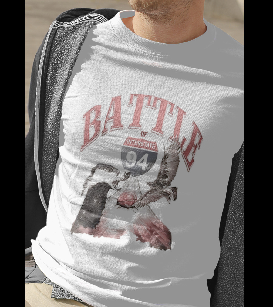 Battle Interstate 94 Wisconsin Basketball Showdown T-Shirt