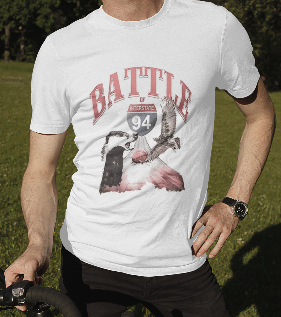 Battle Interstate 94 Wisconsin Basketball Showdown T-Shirt