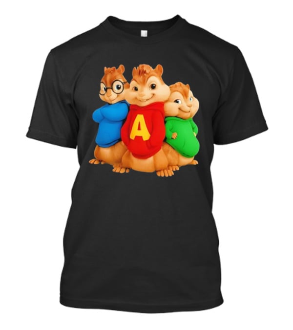 Alvin And The Chipmunks Trio Red Blue Green S T-Shirt
