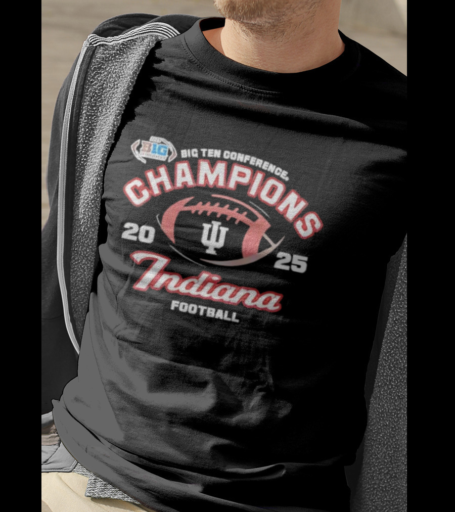 2025 Big Ten Champions Indiana Hoosiers Football T-Shirt