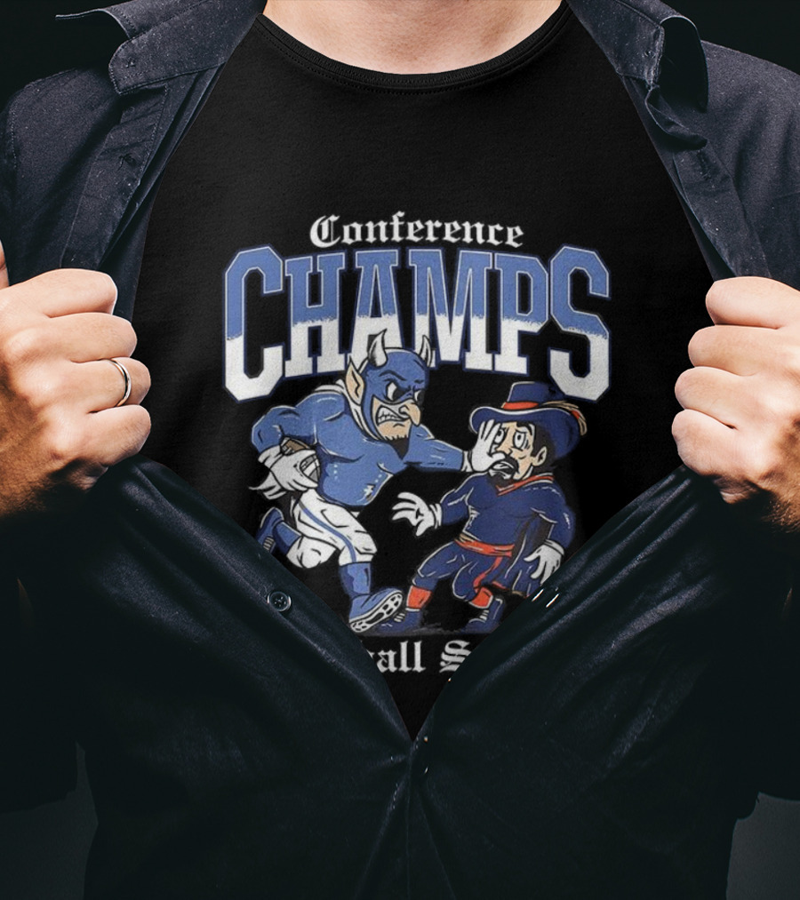 Conference Champs Duke Blue Devils Football School T-Shirt