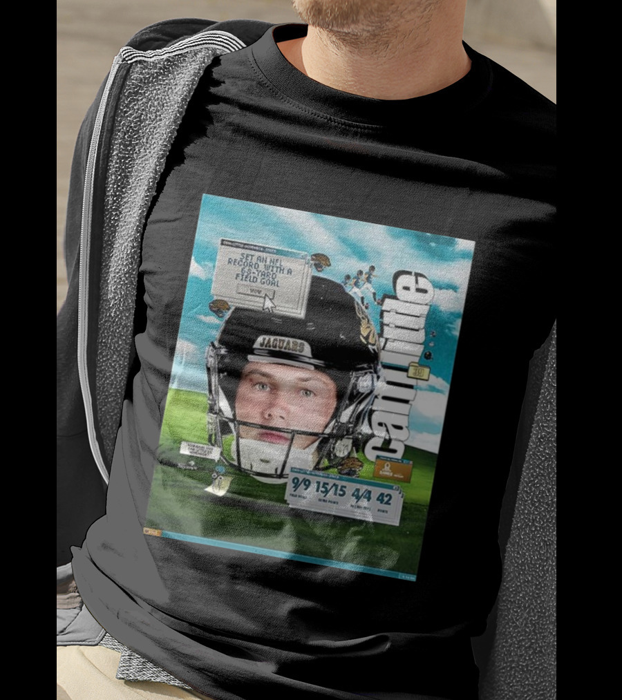 Cam Little 68-Yard Field Goal Record NFL Jaguars Kicker Wow T-Shirt