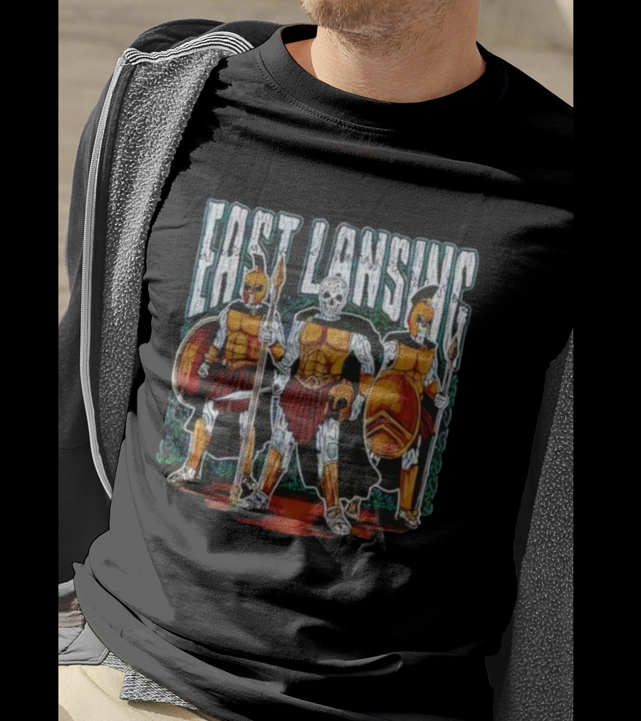 East Lansing Michigan State Combatants Warriors Bold Style T-Shirt