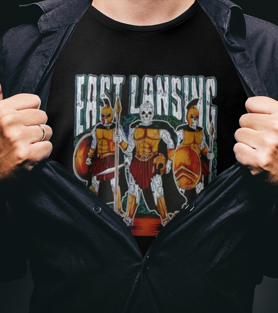 East Lansing Michigan State Combatants Warriors Bold Style T-Shirt