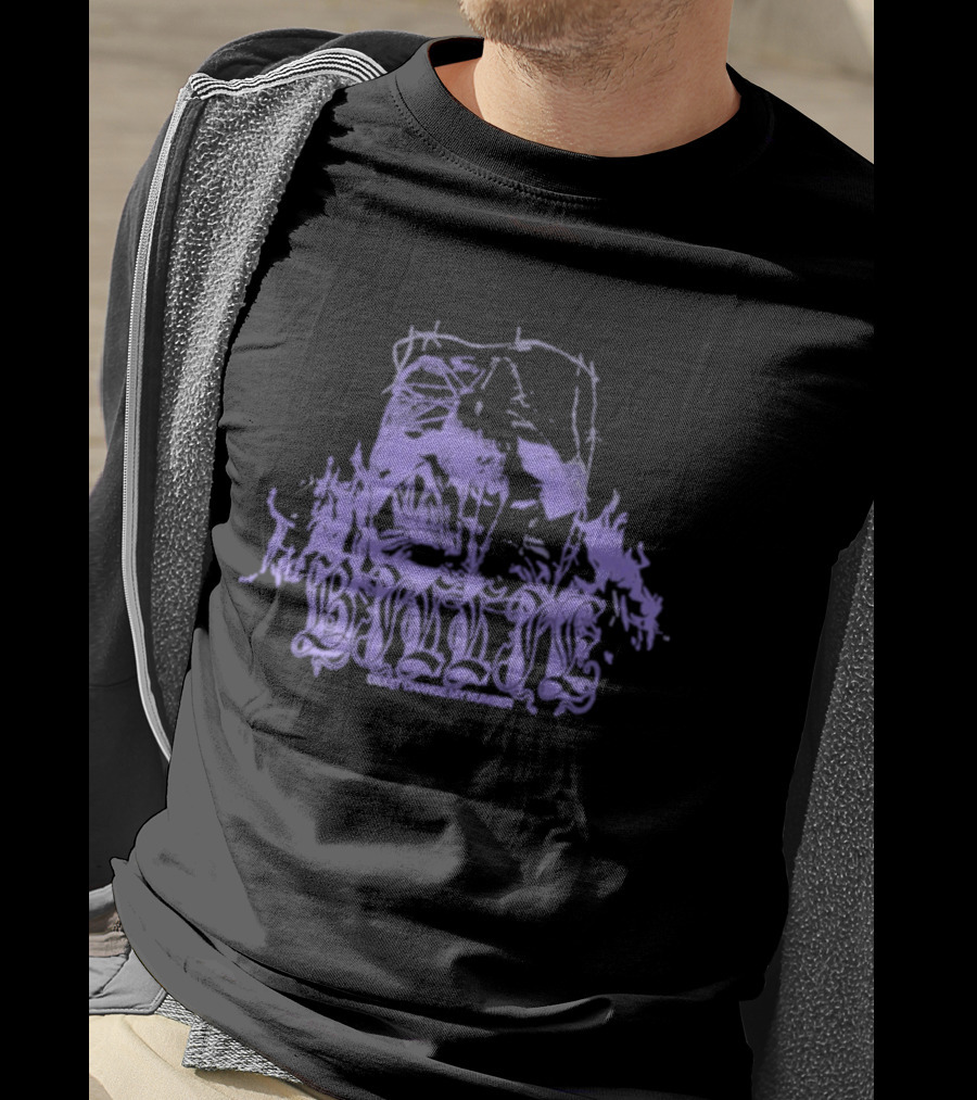 Billie Eilish Didn't Change My Number Purple Artwork T-Shirt
