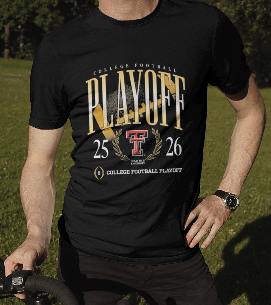 Texas Tech Red Raiders 2025-2026 College Football Playoff Logo Championship Tee T-Shirt