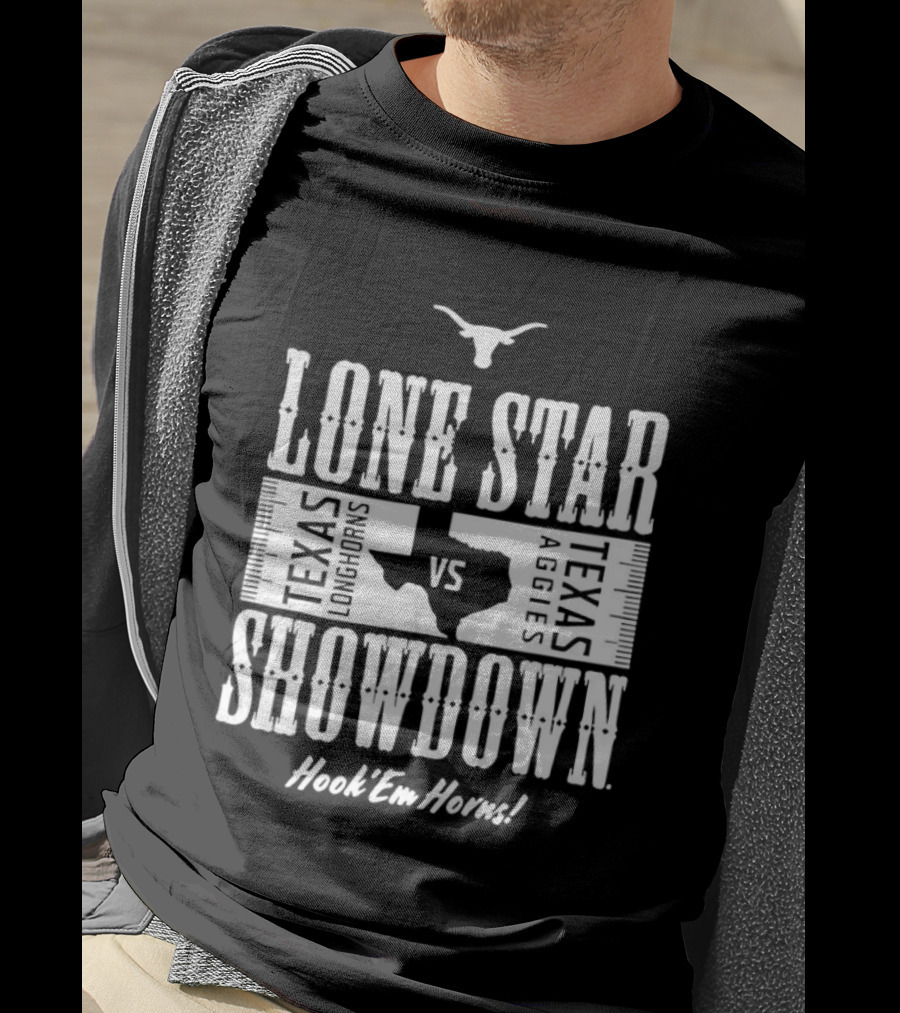 Texas Longhorns Hook ’Em Lone Star Showdown VS A&M T-Shirt