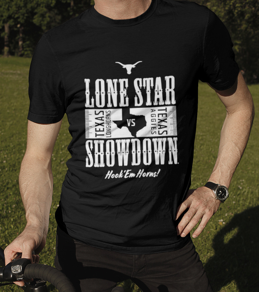 Texas Longhorns Hook ’Em Lone Star Showdown VS A&M T-Shirt
