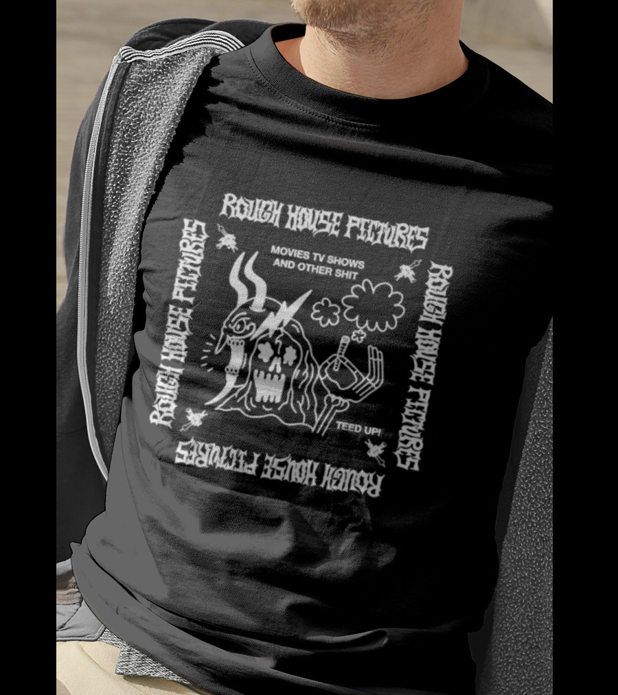 Rough House Pictures Movies Tv Show And Other Shit Spooky Teed Up T-Shirt