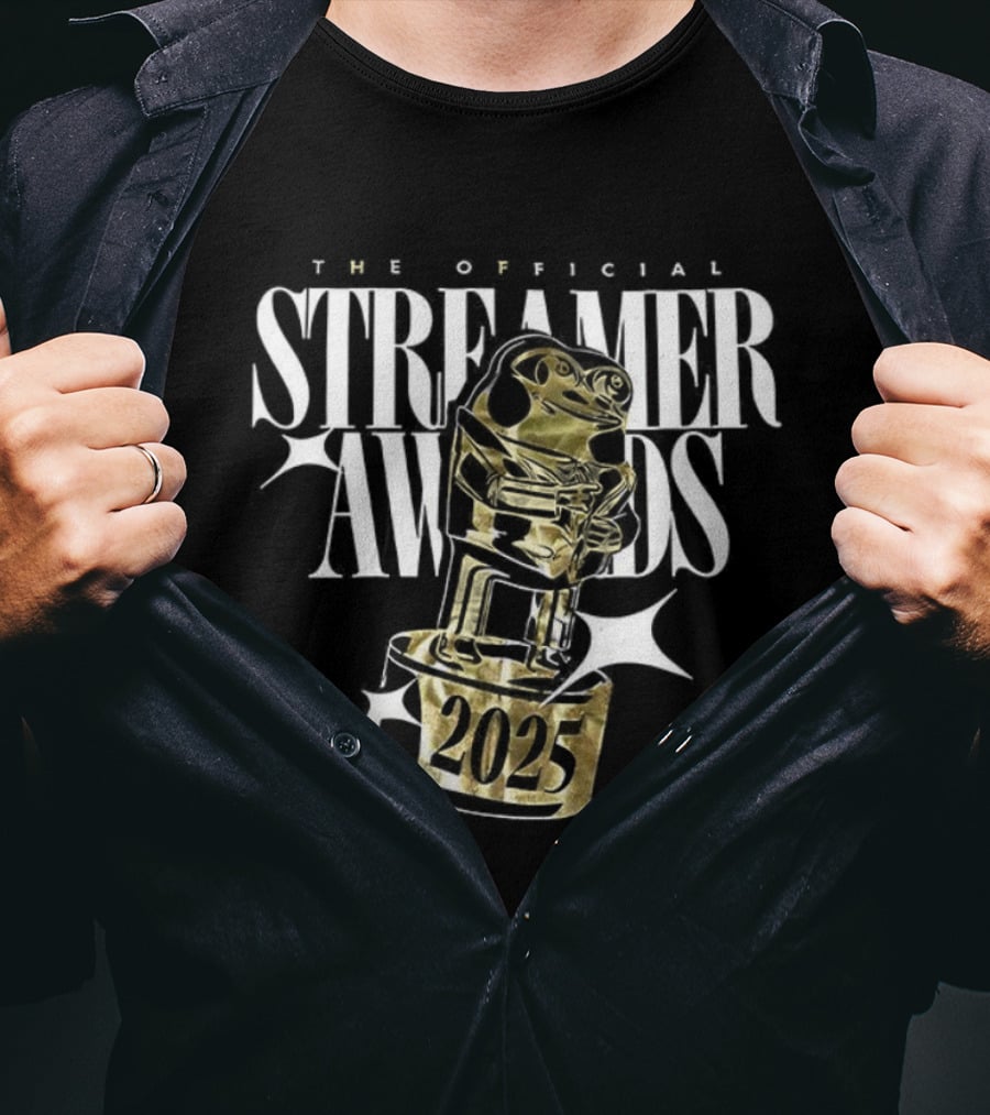 The Official Streamer Awards 2025 Golden Trophy T-Shirt