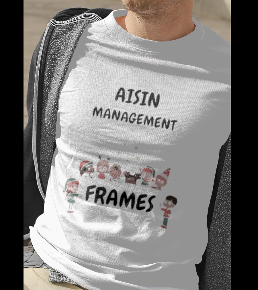 Aisin Management Christmas Frames Holiday Elves T-Shirt