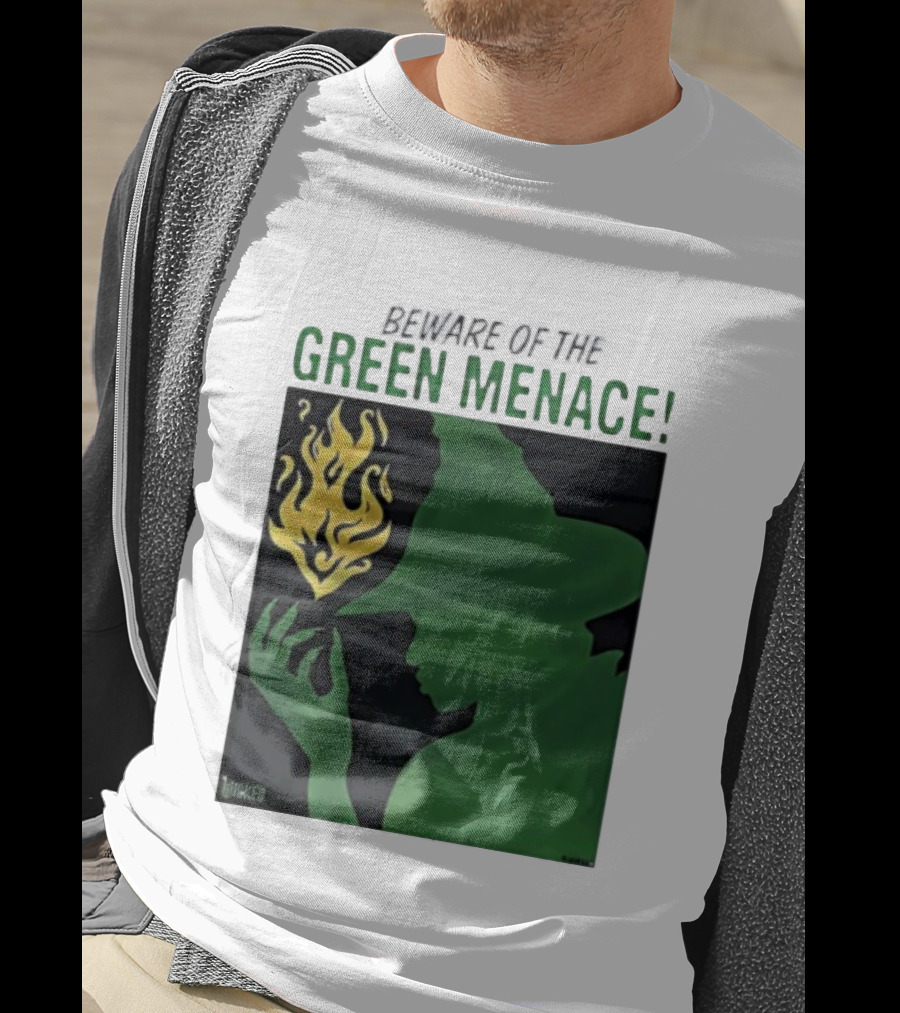 Wicked Green Menace Elphaba Wizard Of Oz Magic Flame T-Shirt