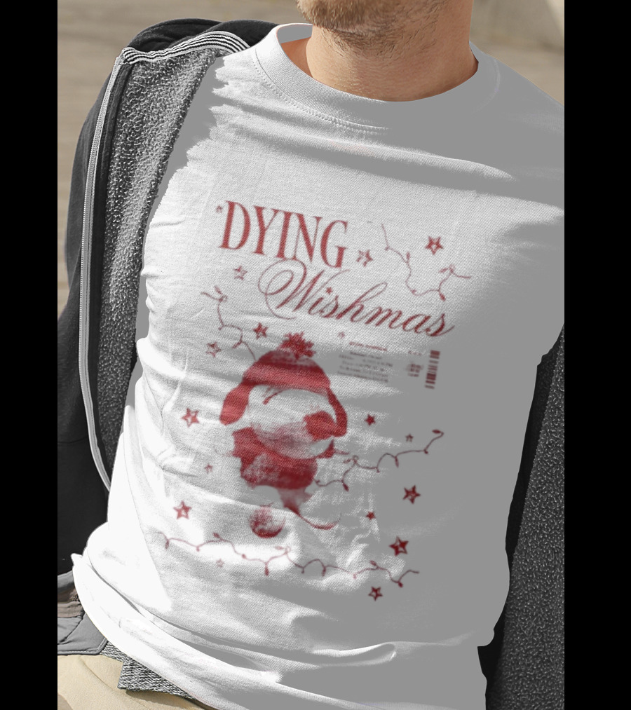 Dying Wish 12.12.2025 Portland OR Teddy Bear Knit Hat Stars T-Shirt