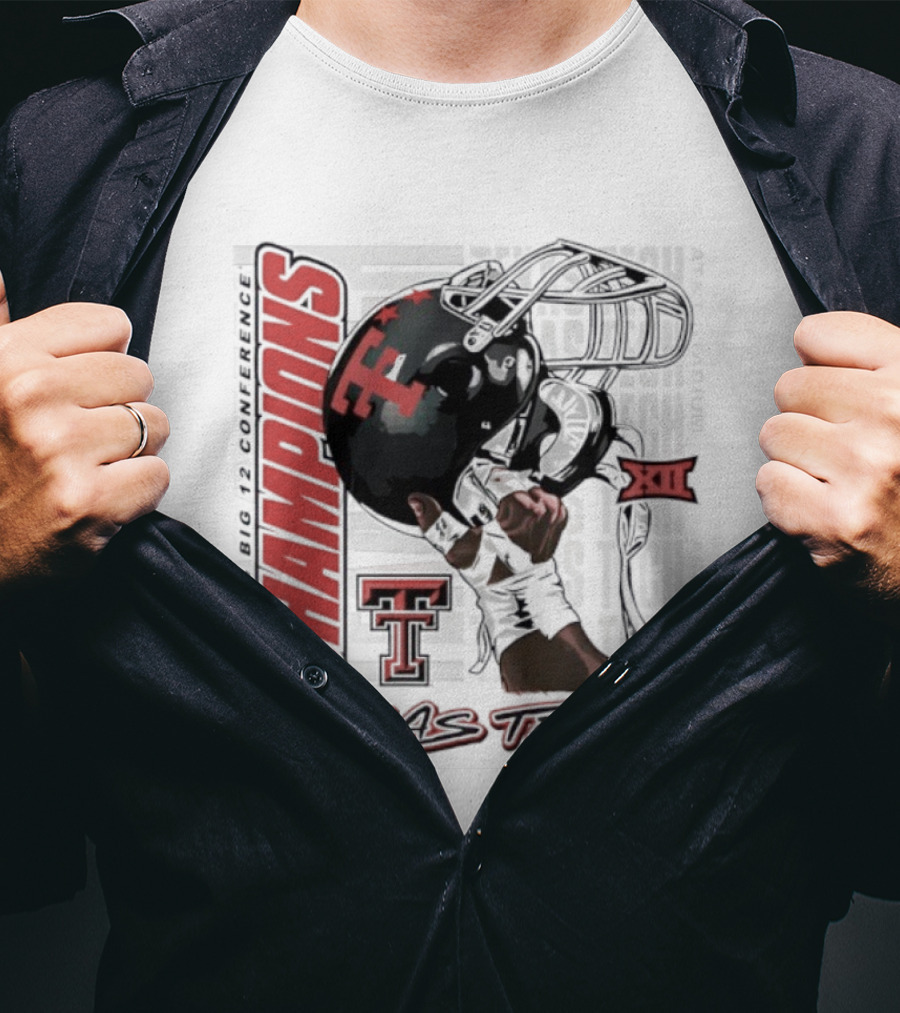 Texas Tech Red Raiders Champions XII Big 12 Football 2025 T-Shirt