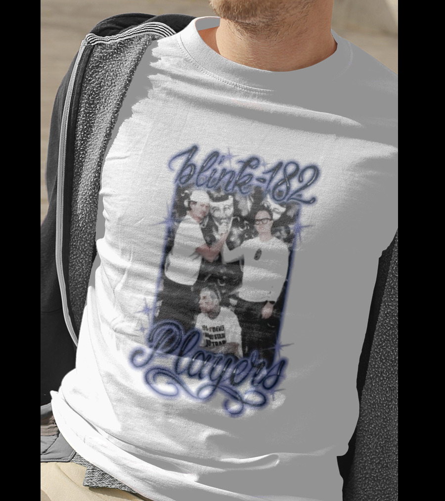 Blink-182 Players Iconic Band Members Portrait T-Shirt