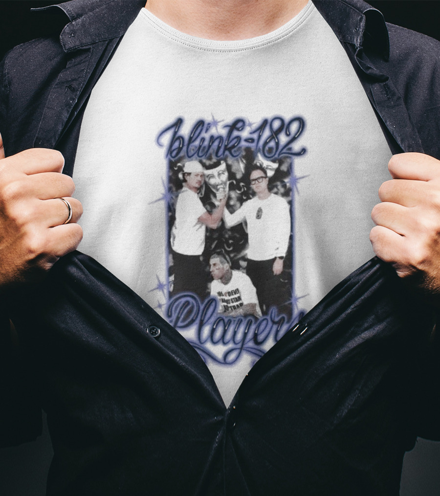 Blink-182 Players Iconic Band Members Portrait T-Shirt