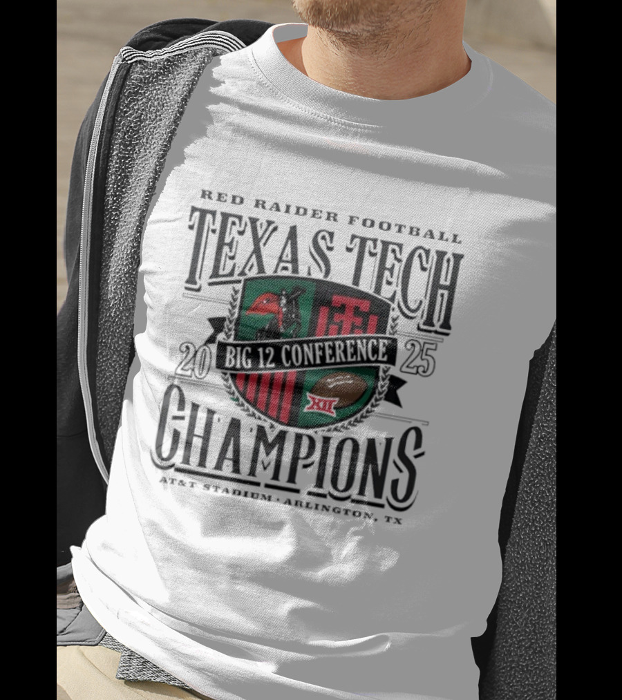 Texas Tech Red Raiders Football Big 12 Champions AT&T Stadium Arlington TX T-Shirt