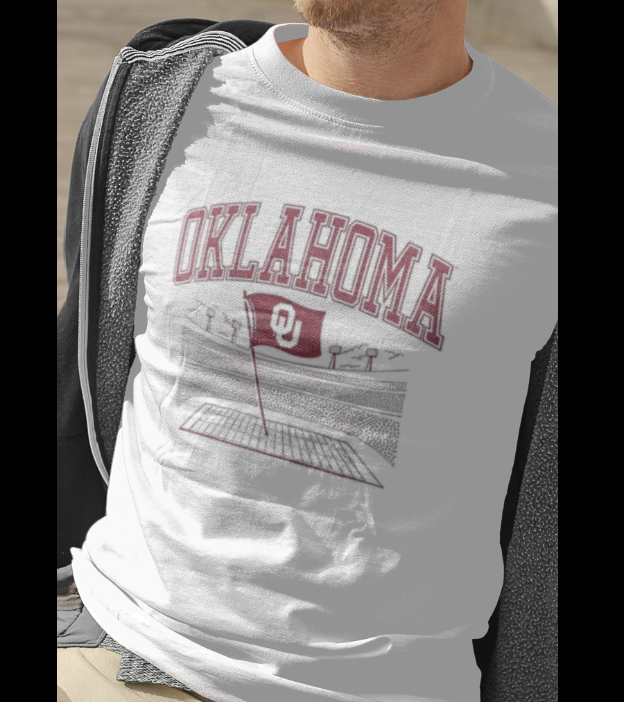 Oklahoma Sooners Flag Plant College Football Team Spirit T-Shirt