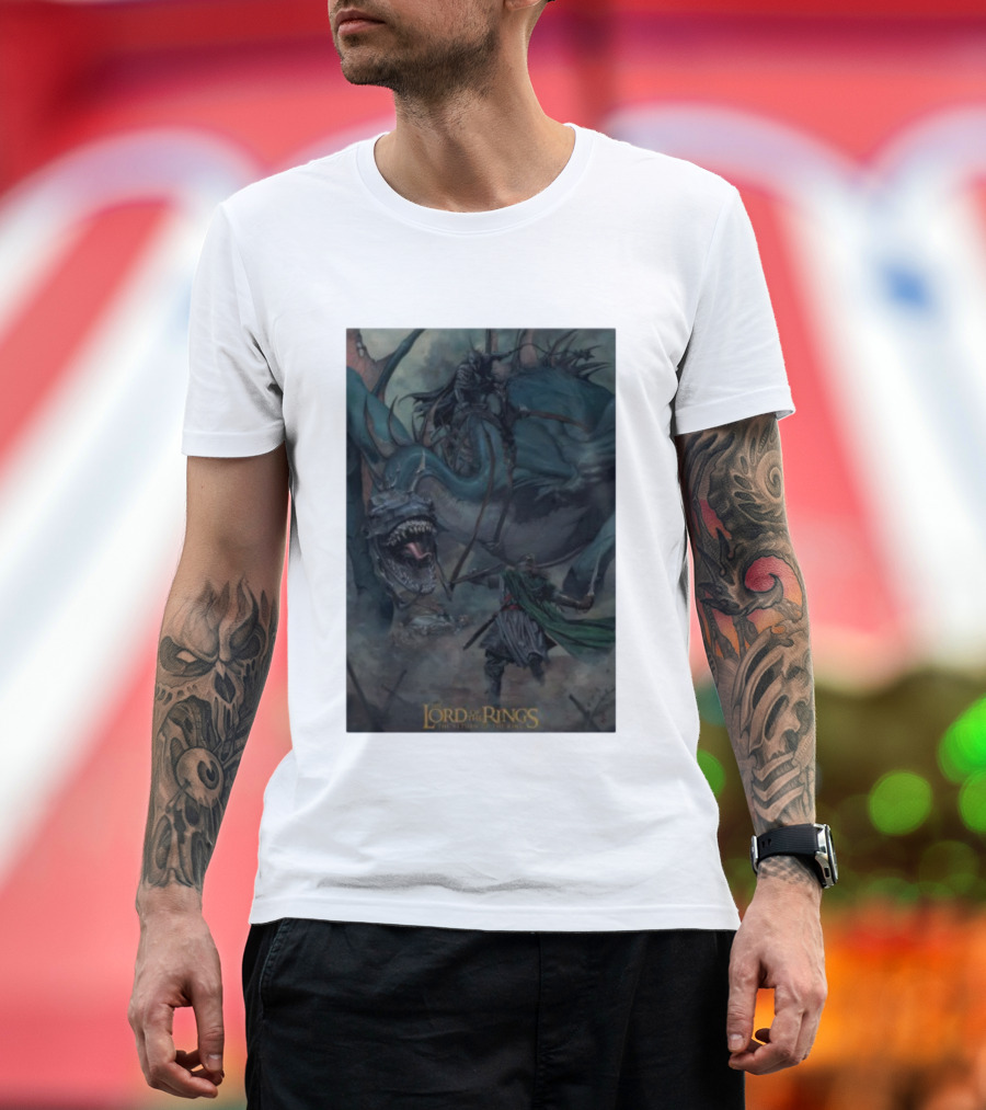 The Lord Of The Rings The Return Of The King Epic Battle Scene With Nazgûl And Fellbeast T-Shirt