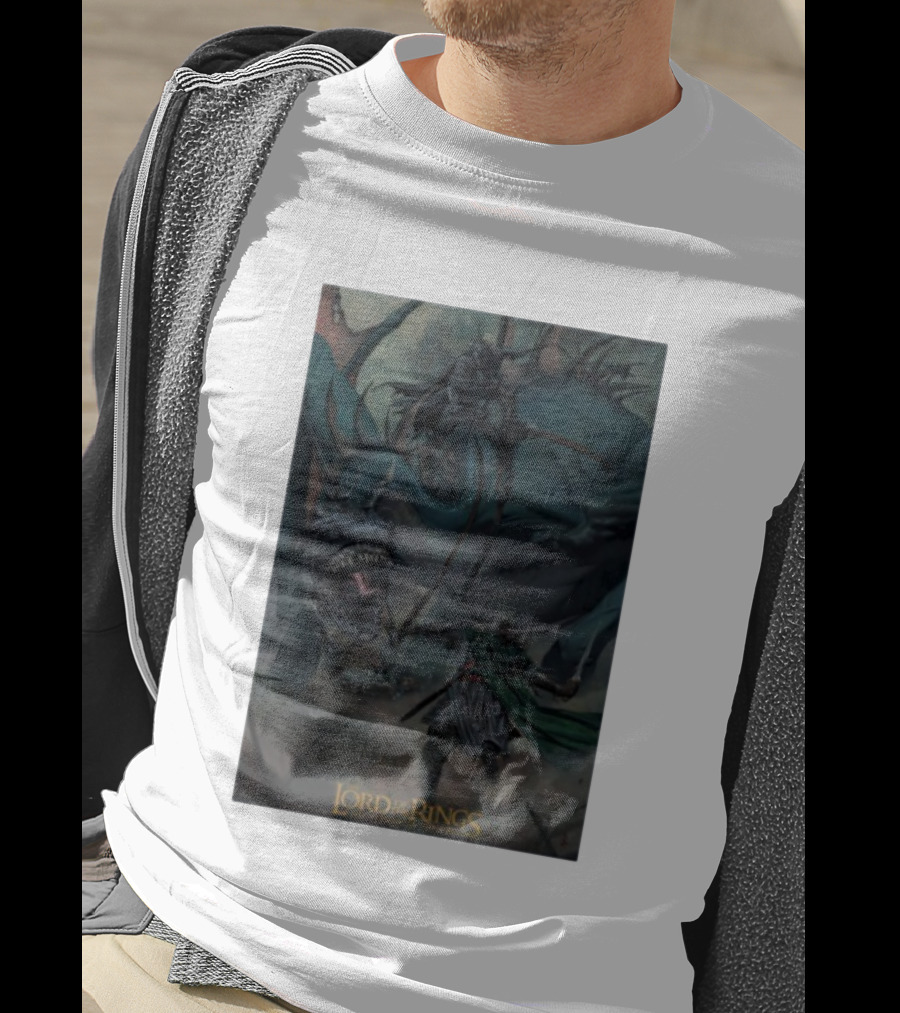 The Lord Of The Rings The Return Of The King Epic Battle Scene With Nazgûl And Fellbeast T-Shirt