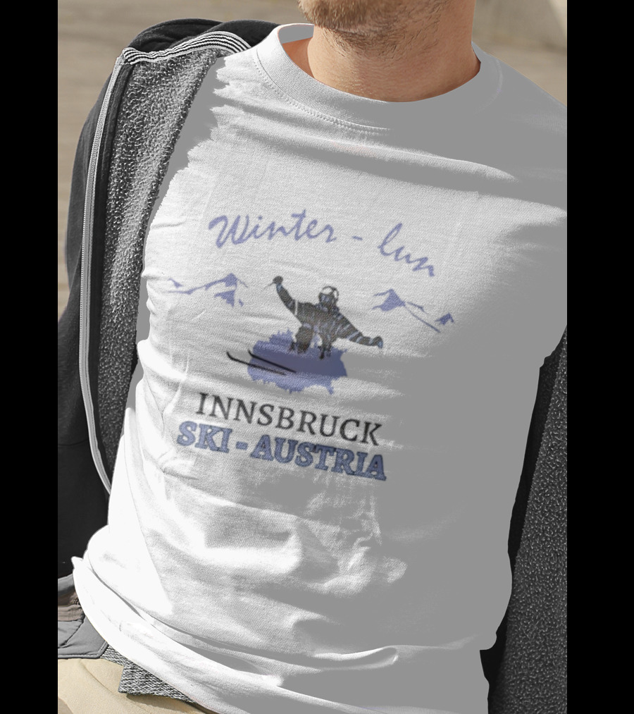 Winter Fun Innsbruck Ski Austria Snowboarding Adventure T-Shirt