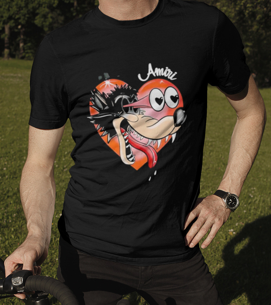 Amiri Hopeless Romantic Heart Cartoon Animation T-Shirt
