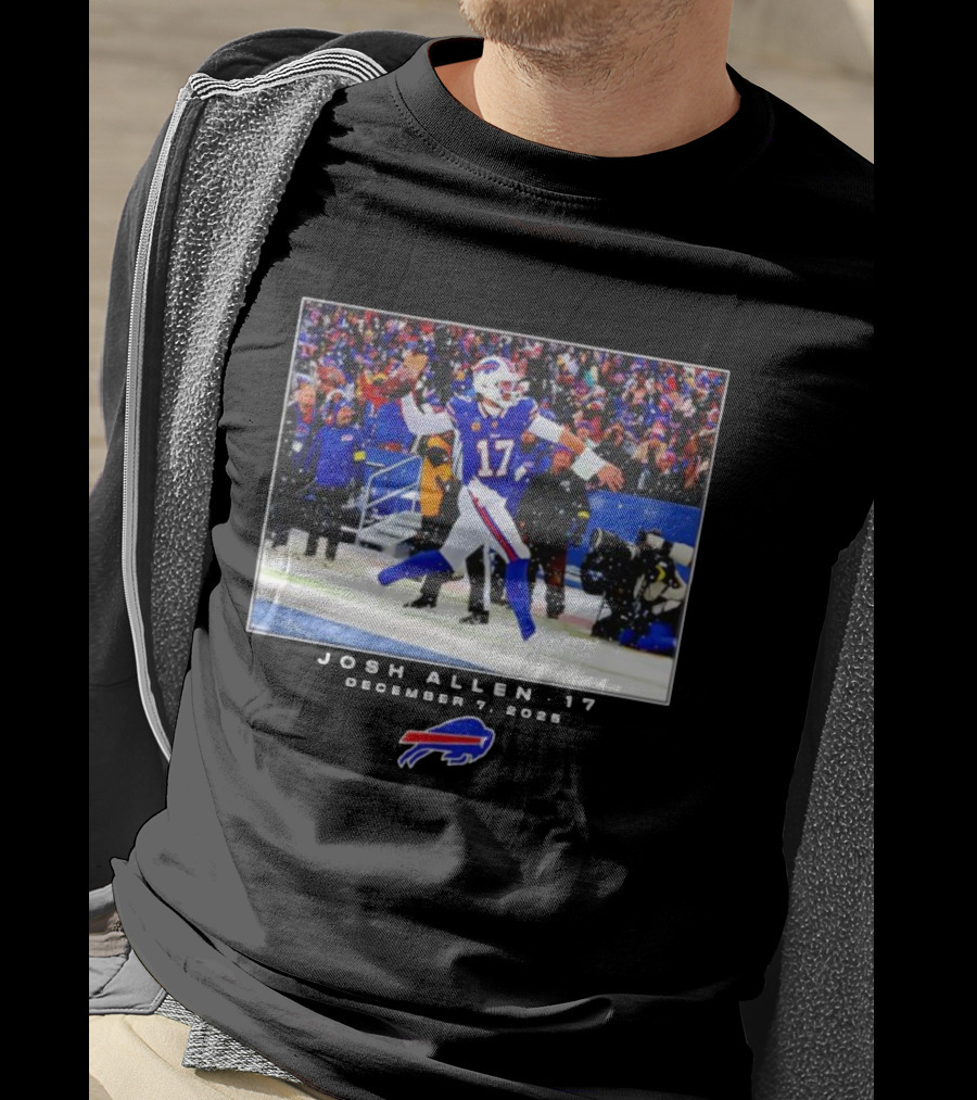 Buffalo Bills Josh Allen 17 NFL December 7 2025 T-Shirt