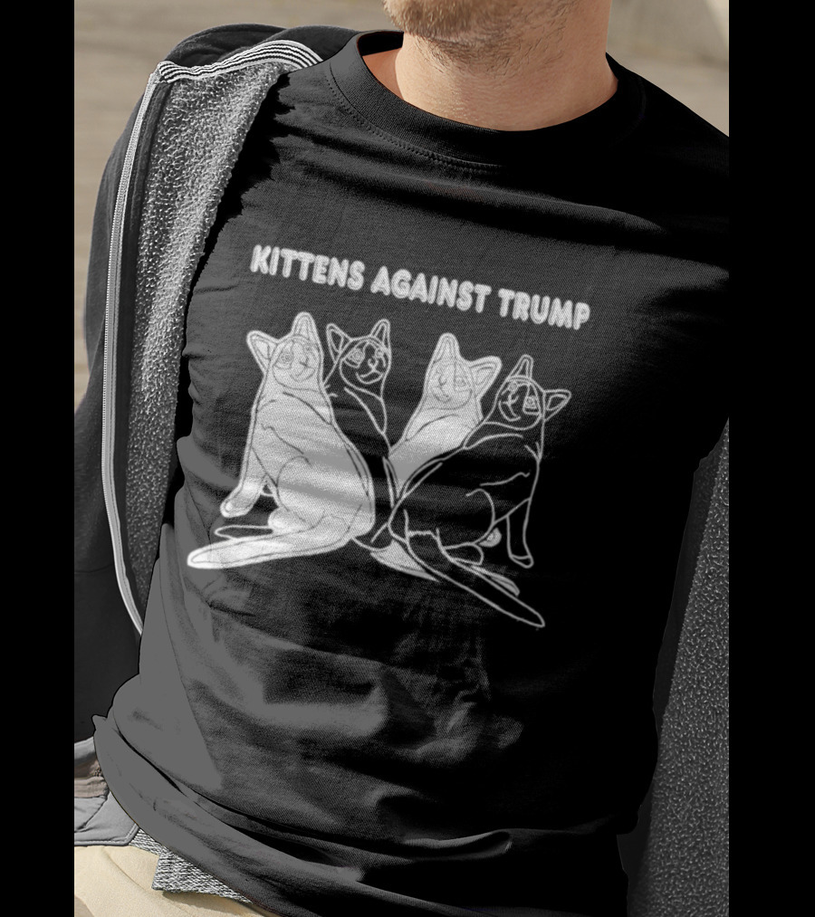 Kittens Against Trump Cats Illustration T-Shirt