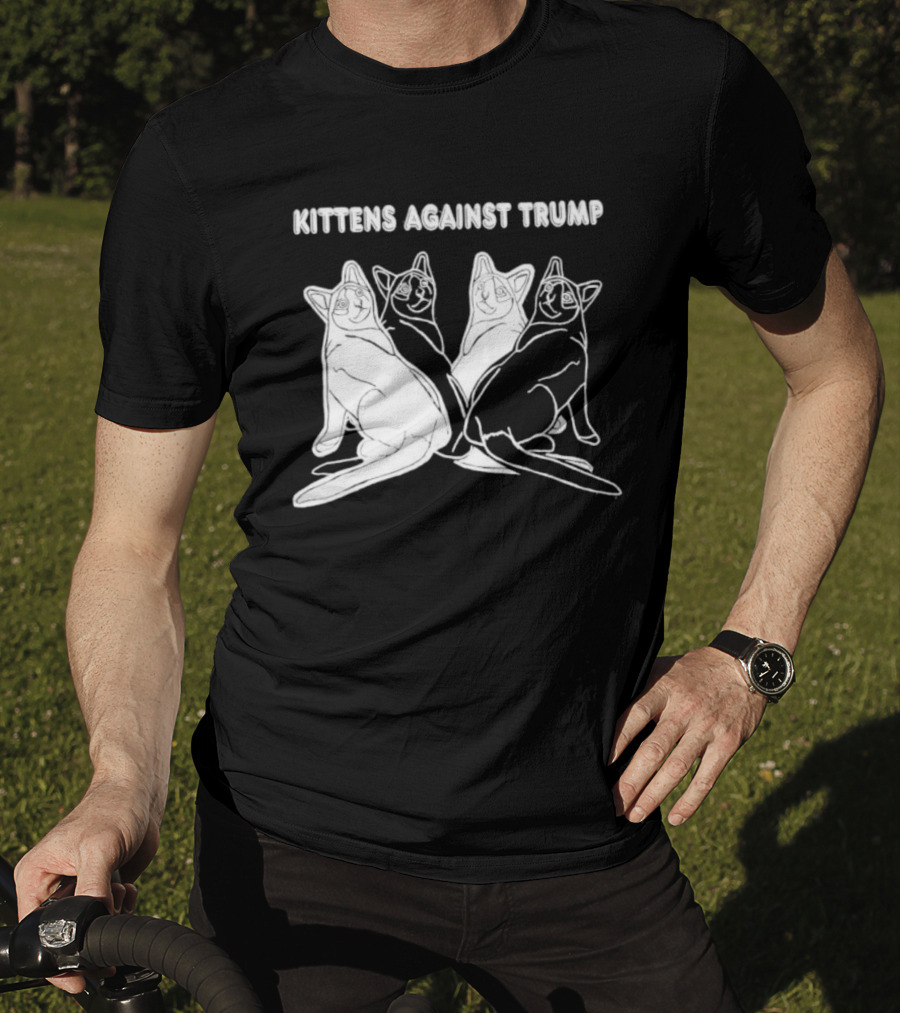 Kittens Against Trump Cats Illustration T-Shirt