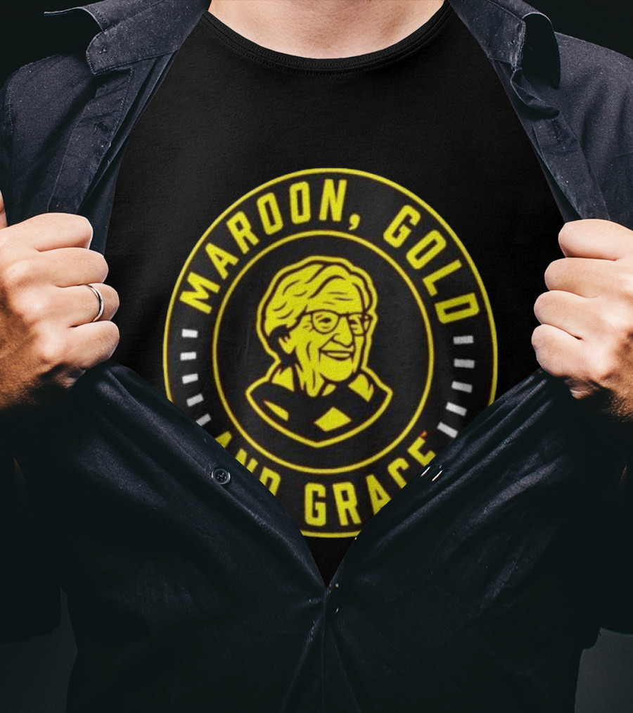 Maroon Gold And Grace Sister Jean Loyola Chicago Ramblers T-Shirt