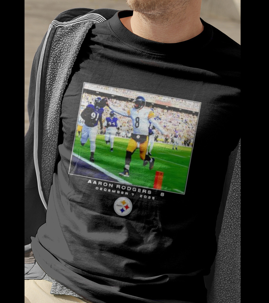 Pittsburgh Steelers Aaron Rodgers December 7 2025 NFL Victory Moment T-Shirt
