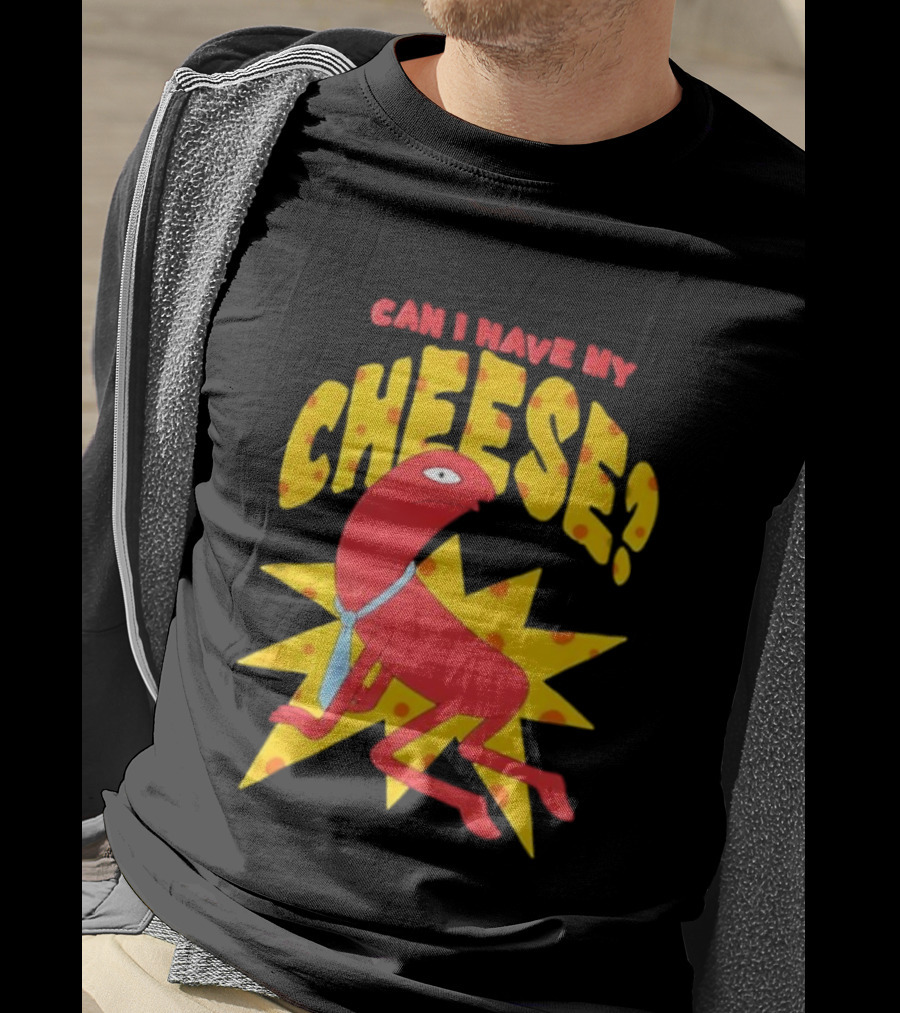 Smiling Friends Alan Can I Have My Cheese Character Illustration T-Shirt