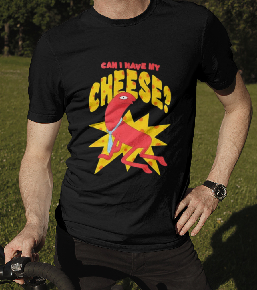 Smiling Friends Alan Can I Have My Cheese Character Illustration T-Shirt