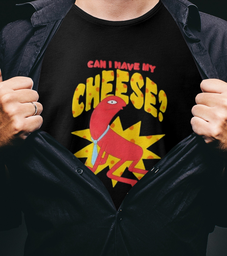 Smiling Friends Alan Can I Have My Cheese Character Illustration T-Shirt