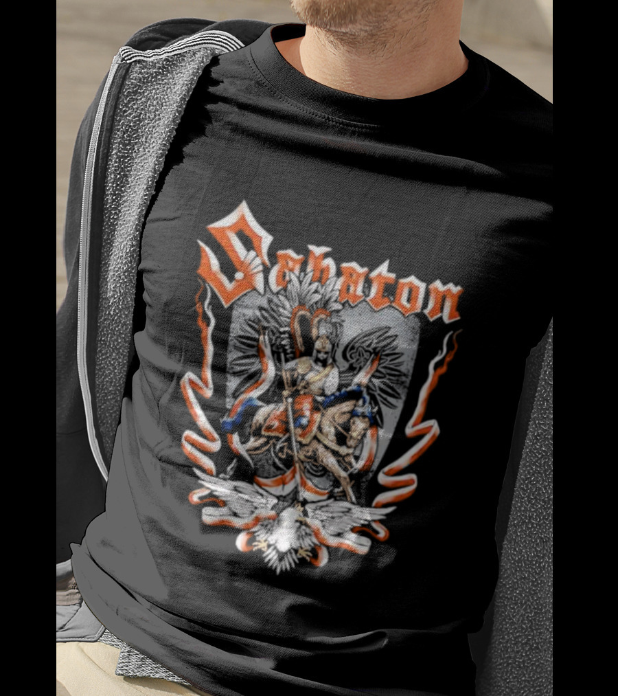 Sabaton Winged Hussars Vintage Style Crest Emblem T-Shirt