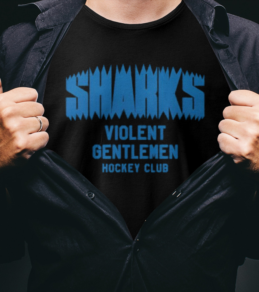 San Jose Sharks Violent Gentlemen Hockey Club T-Shirt