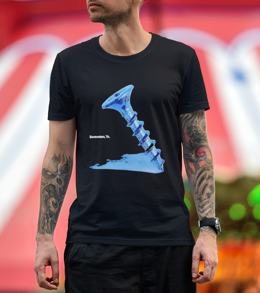 Screwston TX FWY Blue Ice Screw T-Shirt