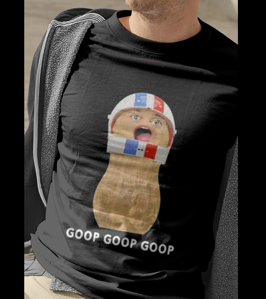 Goop Goop Goop Peanut Football Helmet T-Shirt