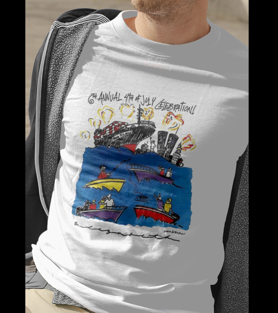 6th Annual 4th Of July Celebration Fireworks And Boating Event T-Shirt